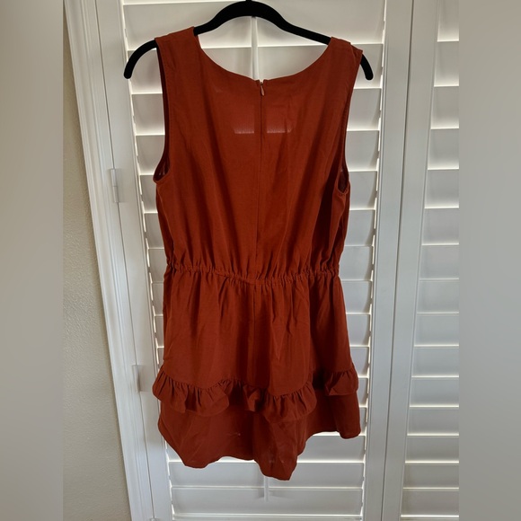 Rust colored summer romper - Picture 3 of 4
